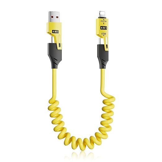 4 in 1 Spring Charging Cable