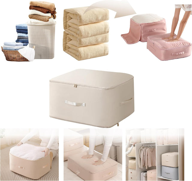 Storage Space Saving Self Compression Organizer