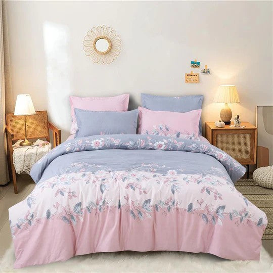 Floral Printed Double Bedsheet
