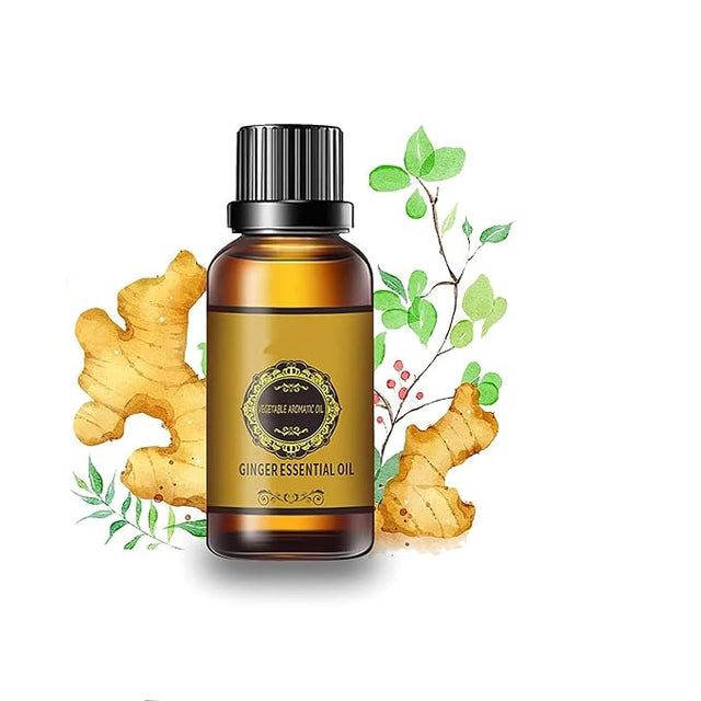 Ginger Essential Oil Weight Loss Oil Reduce Body Fat Naturally (Pack of 2)