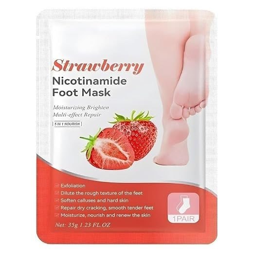 Strawberry Nicotinamide Foot Mask