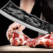 Kitchen Meat Cleaver Knife with Wooden Handle