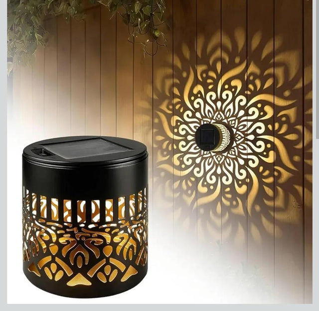 Solar Mandala Fence Light