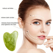 Face Jade Roller With Gua Sha