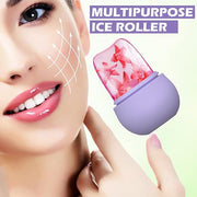 Ice Roller for Face, Silicone Mould with Cleansing Brush