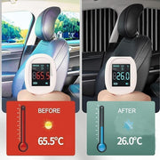 Foldable Car Window Privacy Curtains Sunshade Side Magnet Pleated Car Window Curtain