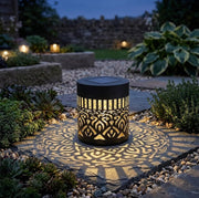 Solar Mandala Fence Light