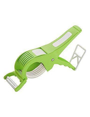 Vegetable Cutter 5 Sharp Blade with Peeler 2 in 1 - Multicolour