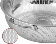Stainless steel kitchen colander strainer