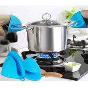 Silicone Pot Holders Heat Resistant, Oven Mitts Gloves Cooking Pinch Grips Glove Hand Clip