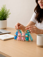 Edtepy Labubu Bunny Cartoon Keychain