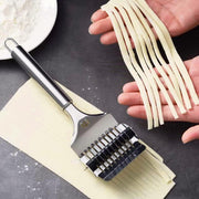 Stainless Steel Noodle Lattice Roller Dough Cutter Pasta Spaghetti Maker