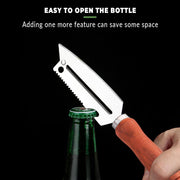Stainless Steel-Natural Non-slip Wooden Handle Knife