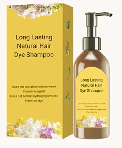 Long Lasting Natural Hair Dye Shampoo (Pack of 3)