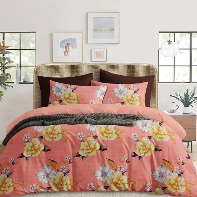 Floral Printed Double Bedsheet