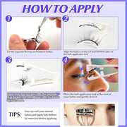 Magnetic Eyelashes for Women, No Glue Needed, Natural Reusable Lashes with Applicator