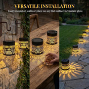 Solar Mandala Fence Light