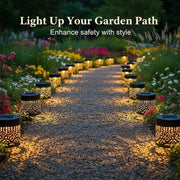 Solar Mandala Fence Light