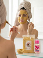 Chandan Face Pack with Rose Water & Brush