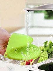 Silicone Pot Holders Heat Resistant, Oven Mitts Gloves Cooking Pinch Grips Glove Hand Clip