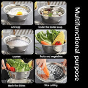 Piece Stainless Steel Multifunctional Basin Set