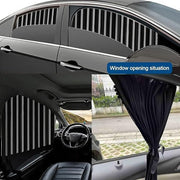 Foldable Car Window Privacy Curtains Sunshade Side Magnet Pleated Car Window Curtain