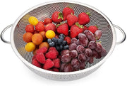 Stainless steel kitchen colander strainer