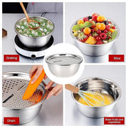 Piece Stainless Steel Multifunctional Basin Set