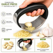 Stainless Steel Garlic Mincer & Crusher