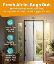 Self Closing Magnetic Door Net for Mosquito & Insect Guard