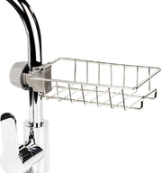 Kitchen Adjustable Sink Faucet Shelf Stainless Steel Drain Rack for Soap