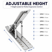 Foldable Adjustable Height Laptop Stand and Tablet Stand. for All Laptops and Tablets