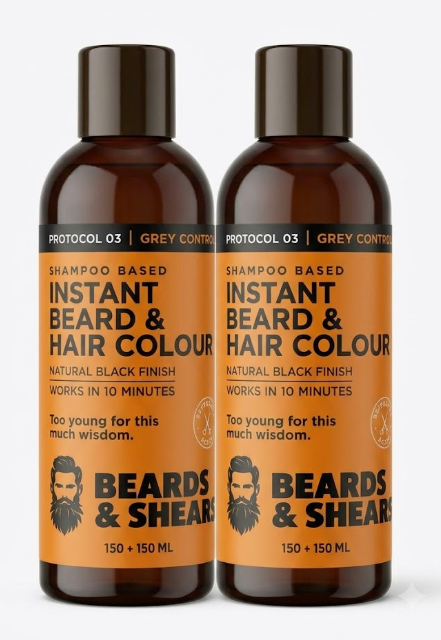 Instant Beard & Hair Colour (Pack of 2)