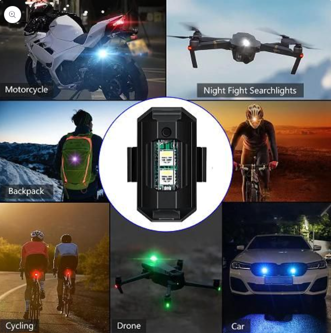 7 Colors Exterior Night Signal LED Light With USB (Pack Of 2)