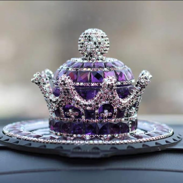 Crystal Crown Car Fragrance Diffuser Perfume