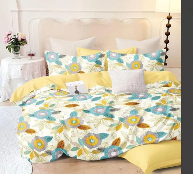Floral Printed Double Bedsheet