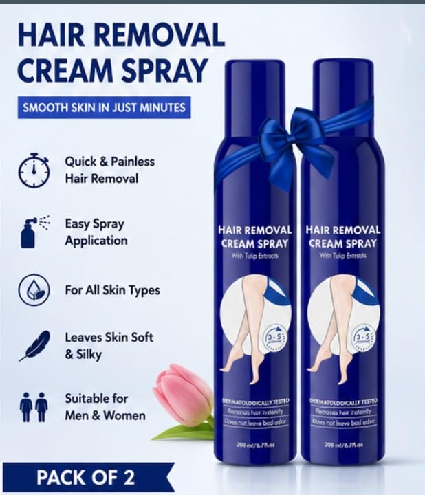 Hair Removal Spray for Women & Men(Pack of 2)