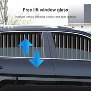 Foldable Car Window Privacy Curtains Sunshade Side Magnet Pleated Car Window Curtain