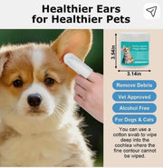 Pet Ear Cleaning Wipes Pet Ear Eye Wipes (Pack of 50)