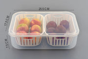 2 Compartments Food Container Leakproof Fresh-Keeping Storage Box