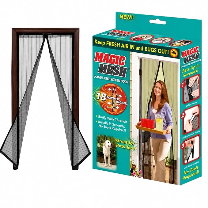 Self Closing Magnetic Door Net for Mosquito & Insect Guard