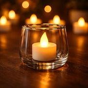 Rechargeable Flameless LED Tea Lights (Pack of 6)