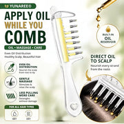 Crystal Serum Comb Applicator Massage Hair Comb for Scalp Massage