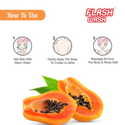Flash Wash Papaya Soap ( Pack of 6)