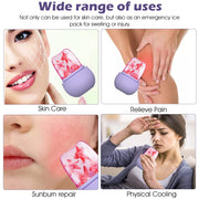 Ice Roller for Face, Silicone Mould with Cleansing Brush