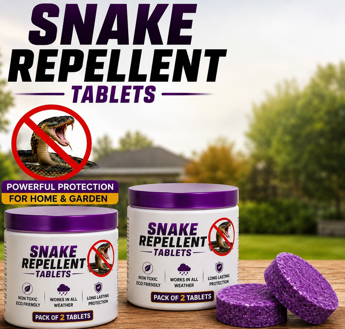 Snake Repellent Tablets (Pack of 2)