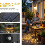 Solar Mandala Fence Light