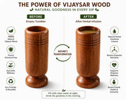 Herbal Wooden Tumbler (Pack of 2)