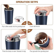 Multipurpose Electric Stainless Steel Spice & Grain Grinder