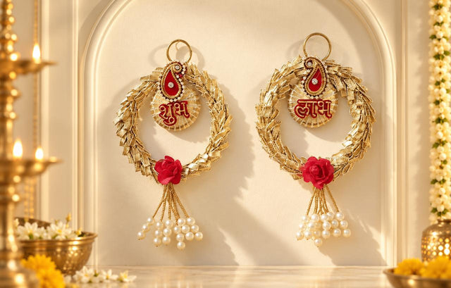 Shubh Labh Wall Hanging for Home Entrance & Door Decoration